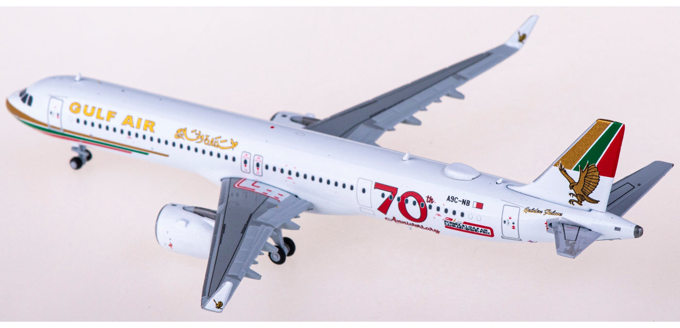 1:400 JC Wings XX4894 Gulf Air Airbus A321neo A9C-NB+Free Tractor