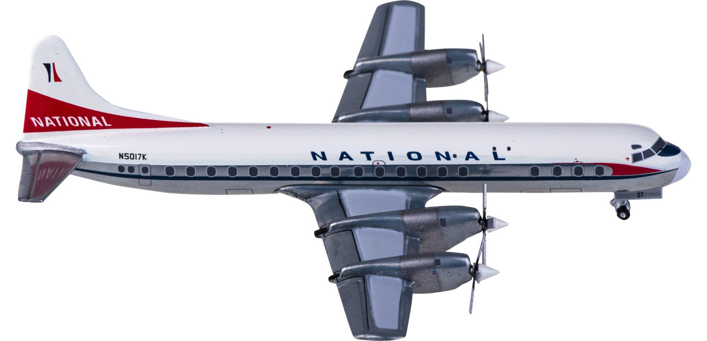 1:400 Geminijets GJNAL2136 National Airlines Lockheed L-188A Electra N5017K+Free Tractor