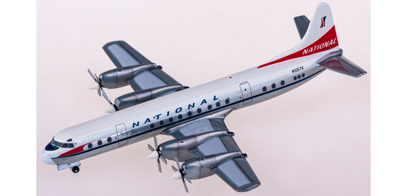 1:400 Geminijets GJNAL2136 National Airlines Lockheed L-188A Electra N5017K+Free Tractor