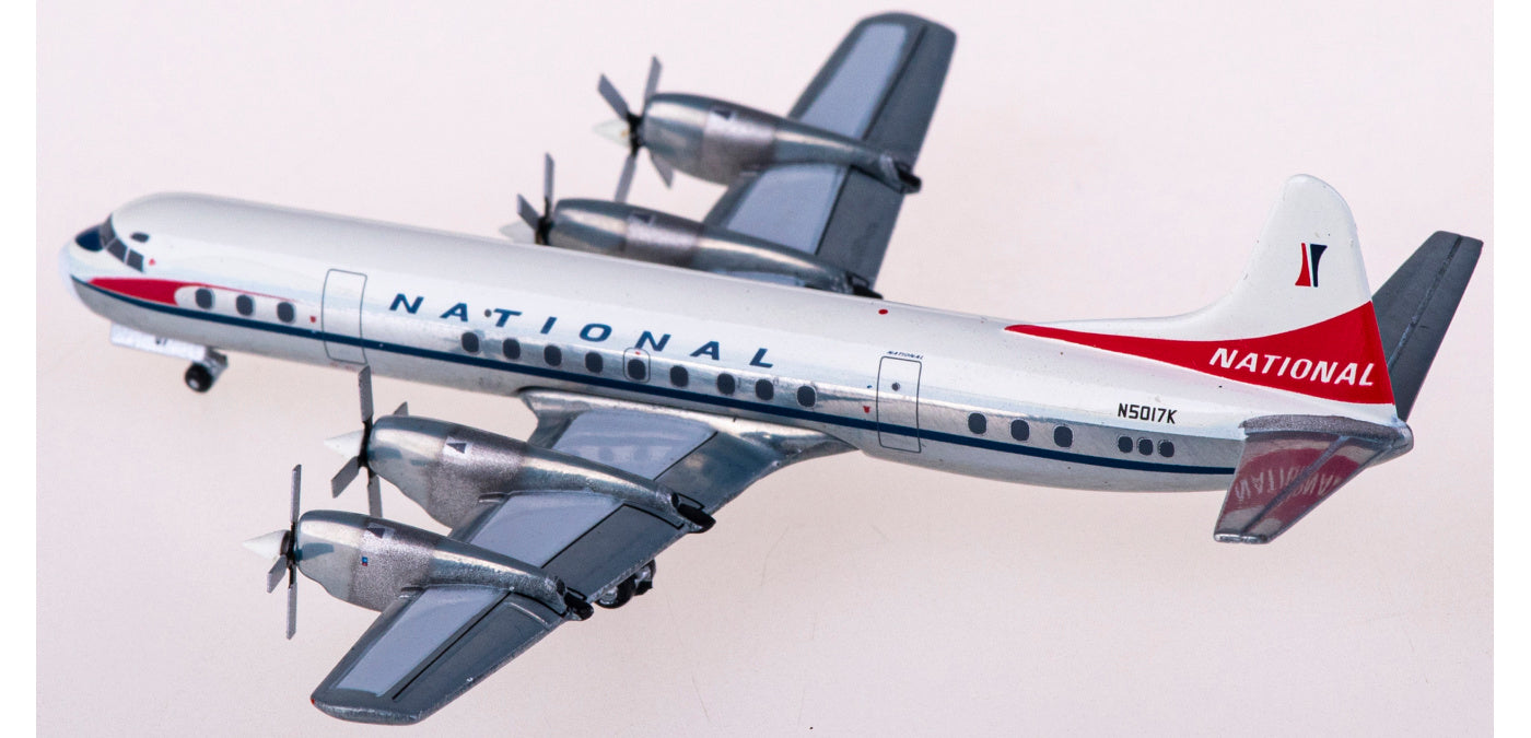 1:400 Geminijets GJNAL2136 National Airlines Lockheed L-188A Electra N5017K+Free Tractor