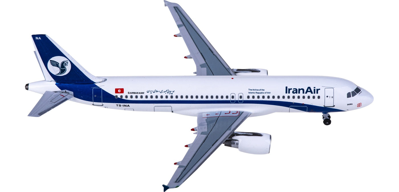 1:400 AeroClassics AC411170 Iran Air Airbus A320 TS-INA Aircraft Model+Free Tractor