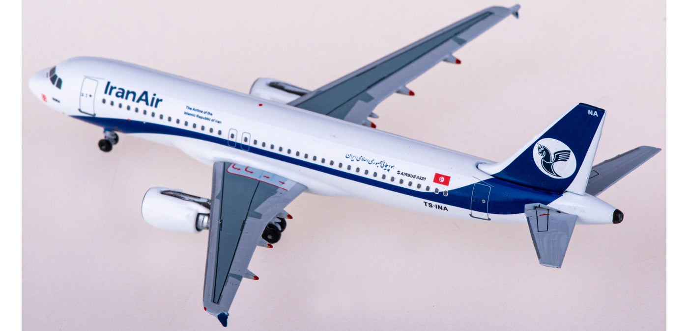 1:400 AeroClassics AC411170 Iran Air Airbus A320 TS-INA Aircraft Model+Free Tractor