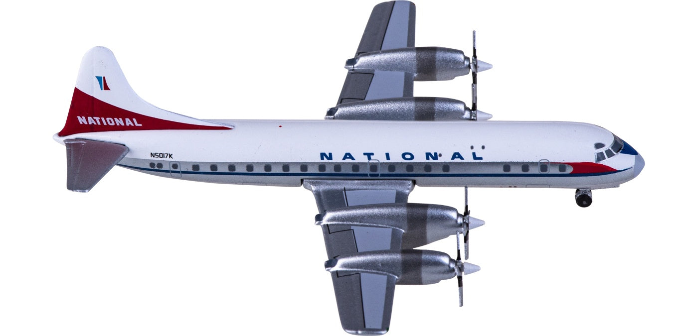 1:400 AeroClassics AC411127 National Airlines Lockheed L-188 Electra N5017K Aircraft Model+Free Tractor