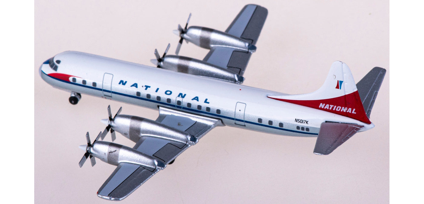 1:400 AeroClassics AC411127 National Airlines Lockheed L-188 Electra N5017K Aircraft Model+Free Tractor