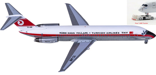 1:400 AeroClassics AC411149 Turkish Airlines McDonnell Douglas DC-9-32 TC-JAB Aircraft Model+Free Tractor