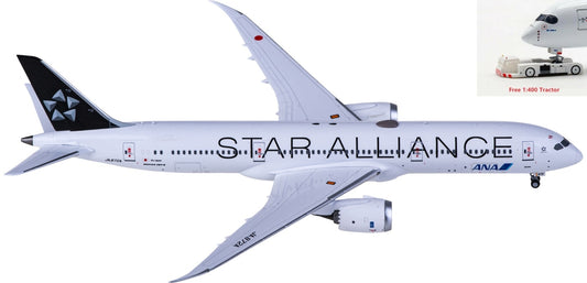 1:400 NG Models NG55092 ANA Boeing 787-9 JA872A “”STAR ALLIANCE"+Free Tractor