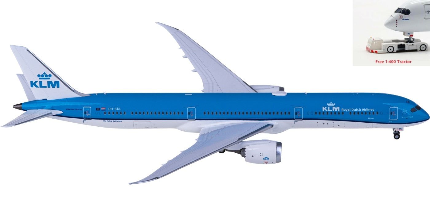 1:400 NG Models NG56013 KLM  Boeing 787-10 PH-BKL+Free Tractor