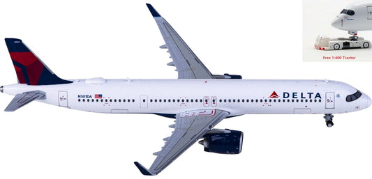 1:400 Geminijets GJDAL2164 Delta Air Lines Airbus A321neo N501DA+Free Tractor