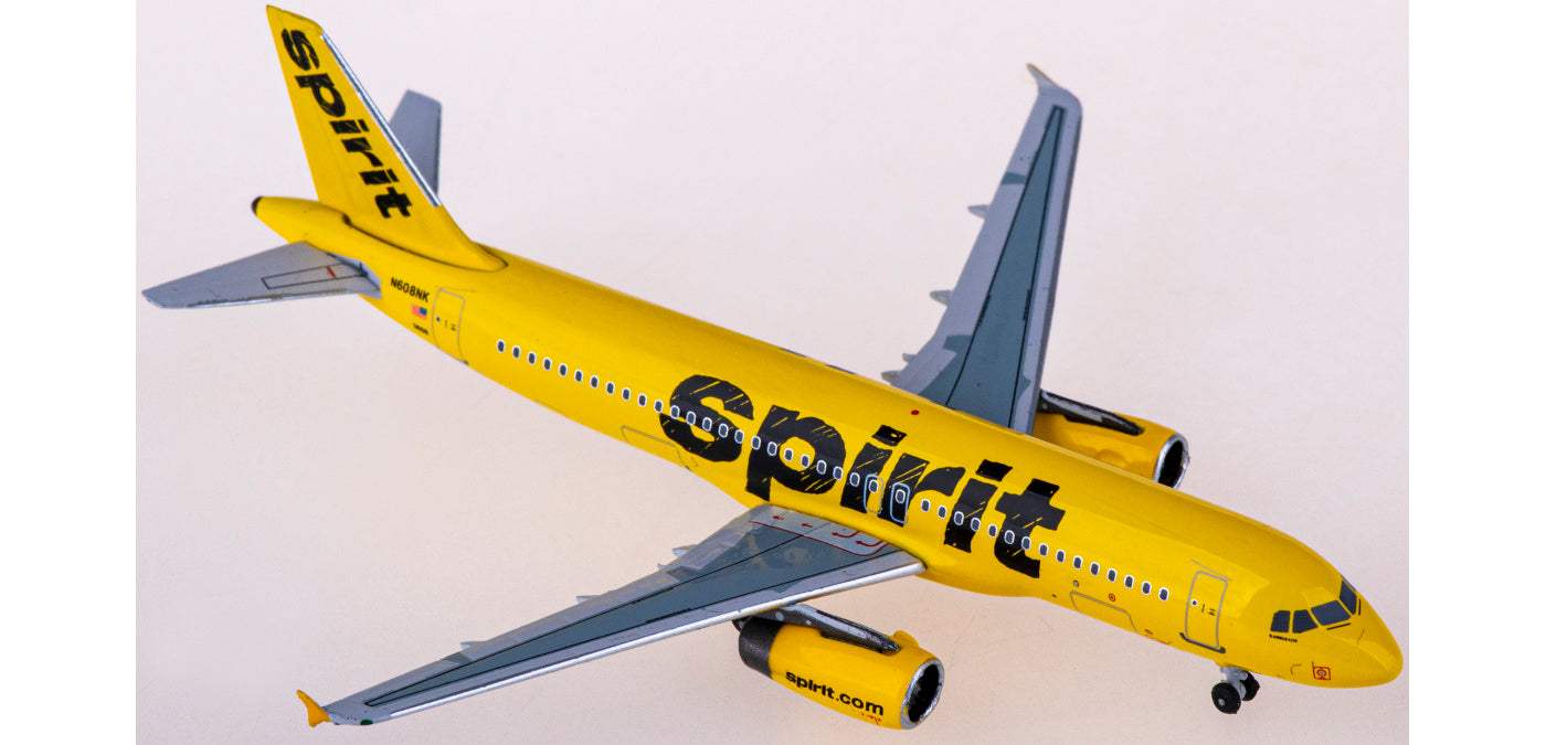 1:400 AeroClassics AC411171 Spirit Airlines Airbus A320 N608NK Aircraft Model+Free Tractor