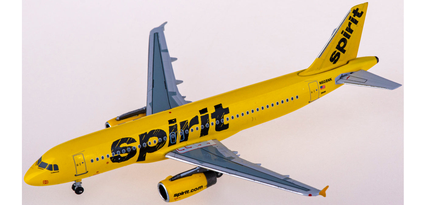 1:400 AeroClassics AC411171 Spirit Airlines Airbus A320 N608NK Aircraft Model+Free Tractor