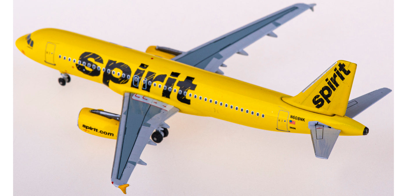 1:400 AeroClassics AC411171 Spirit Airlines Airbus A320 N608NK Aircraft Model+Free Tractor