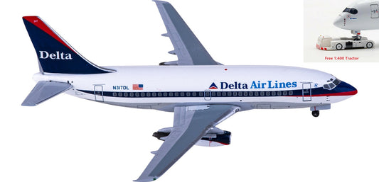 1:400 AeroClassics BBX41641 Delta Air Lines Boeing 737-200 N317DL Aircraft Model+Free Tractor