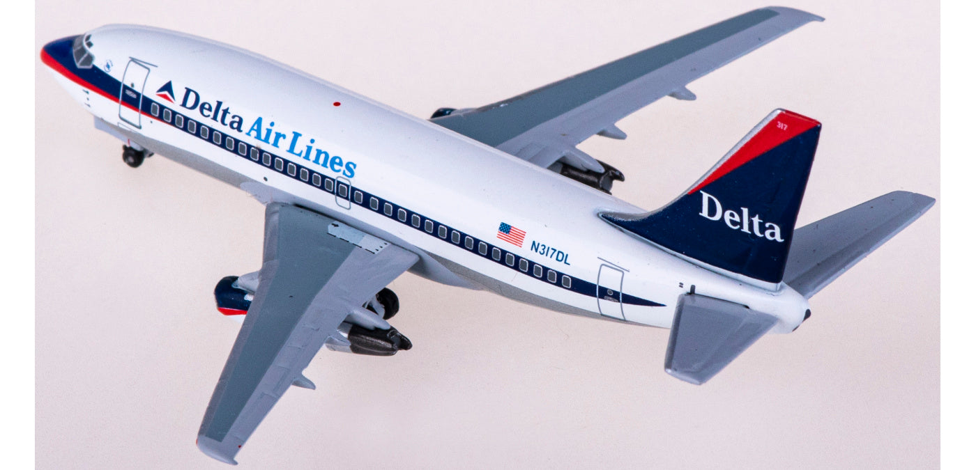 1:400 AeroClassics BBX41641 Delta Air Lines Boeing 737-200 N317DL Aircraft Model+Free Tractor