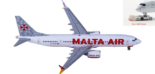 1:400 JC Wings XX40010 Malta Air Boeing 737 MAX 8 9H-VUC+Free Tractor