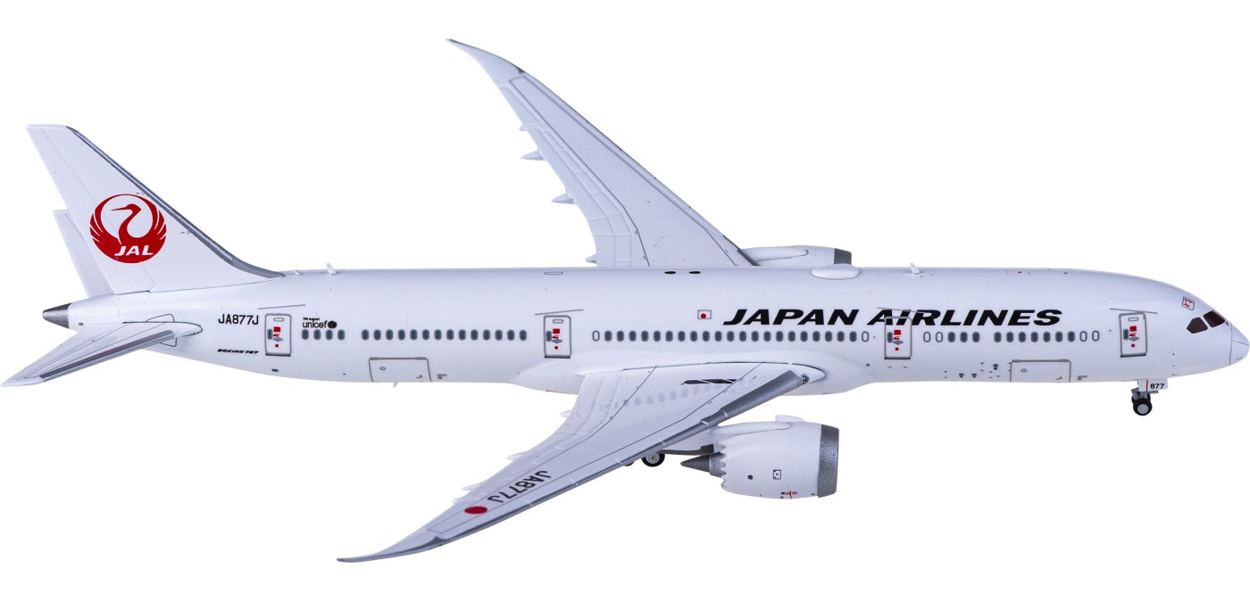 1:400 JC Wings EW4789007 Japan Airlines Boeing 787-9 Dreamliner JA877J Aircraft Model+Free Tractor