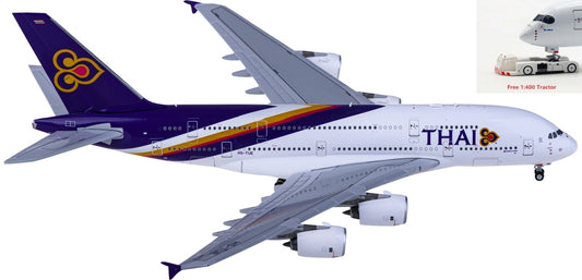 1:400 JC Wings XX4897 Thai Airways Airbus A380 HS-TUE Aircraft Model+Free Tractor