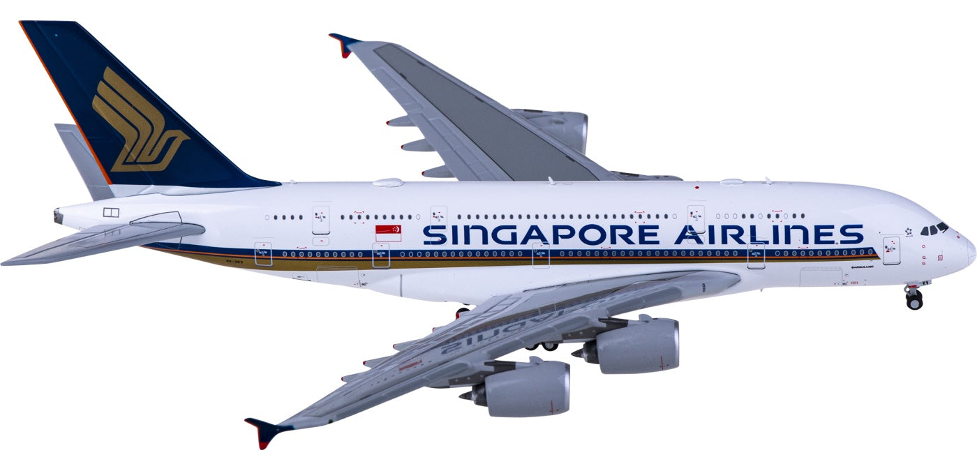 1:400 JC Wings EW4388010 Singapore Airlines Airbus A380 9V-SKV Aircraft Model+Free Tractor