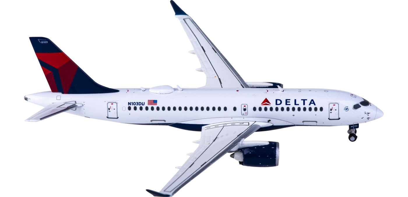 1:400 Geminijets GJDAL2099 Delta Air Lines Airbus A220-100 N103DU+Free Tractor