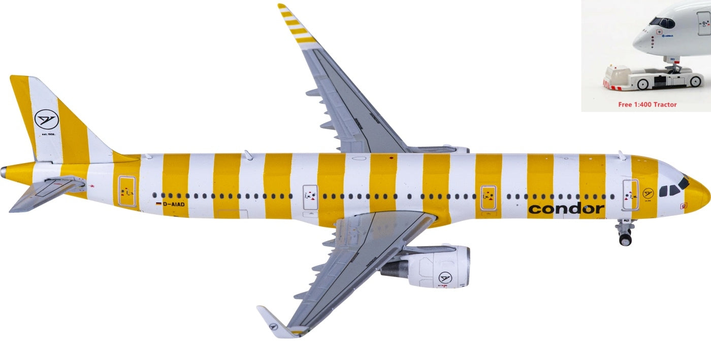 1:400 Geminijets GJCFG2149 Condor Airbus A321 D-AIAD+Free Tractor