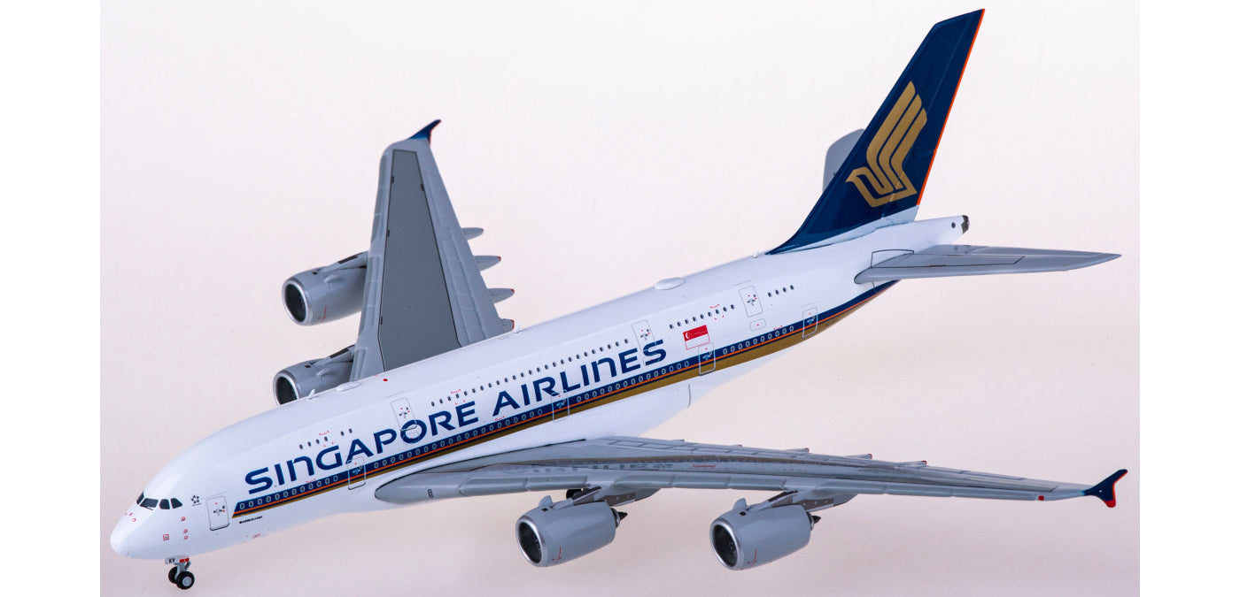 1:400 JC Wings EW4388010 Singapore Airlines Airbus A380 9V-SKV Aircraft Model+Free Tractor