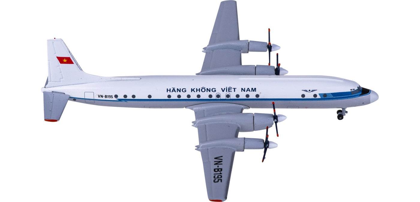 1:400 AeroClassics AC411099 Vietnam Airlines Ilyushin Il-18 VN-B195 Aircraft Model+Free Tractor