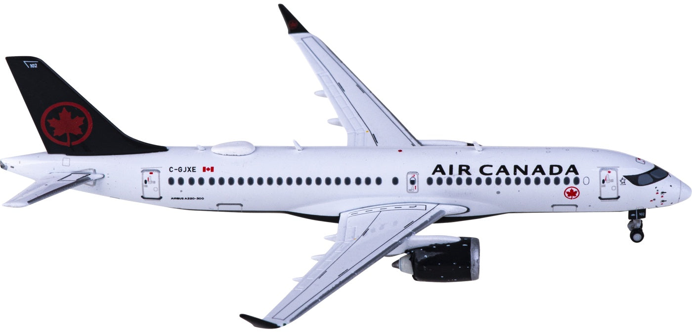 1:400 Geminijets GJACA2167 Air Canada Airbus A220-300 C-GJXE+Free Tractor