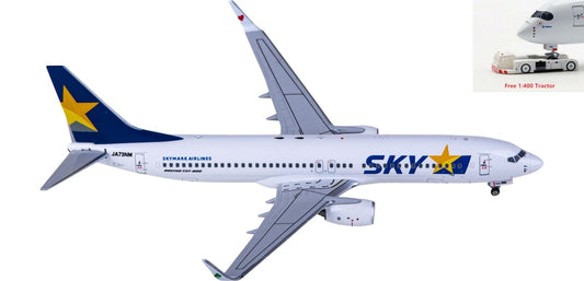 1:400 NG Models NG58141 Skymark Airlines Boeing 737-800 JA73NM+Free Tractor