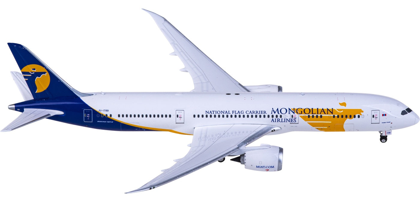 1:400 Phoenix PH11765 MIAT Mongolian Airlines Boeing 787-9 JU-1789+Free Tractor