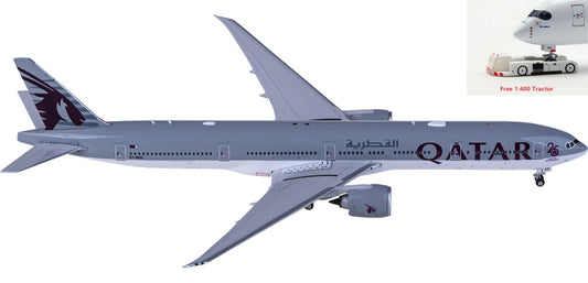 1:400 Phoenix PH11777 Qatar Airways Boeing 777-300ER A7-BEE+Free Tractor