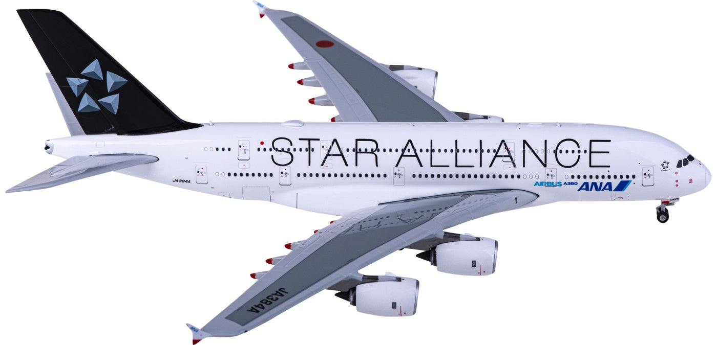 1:400 Phoenix PH04468 ANA Airbus A380 JA384A "STAR ALLIANCE"+Free Tractor