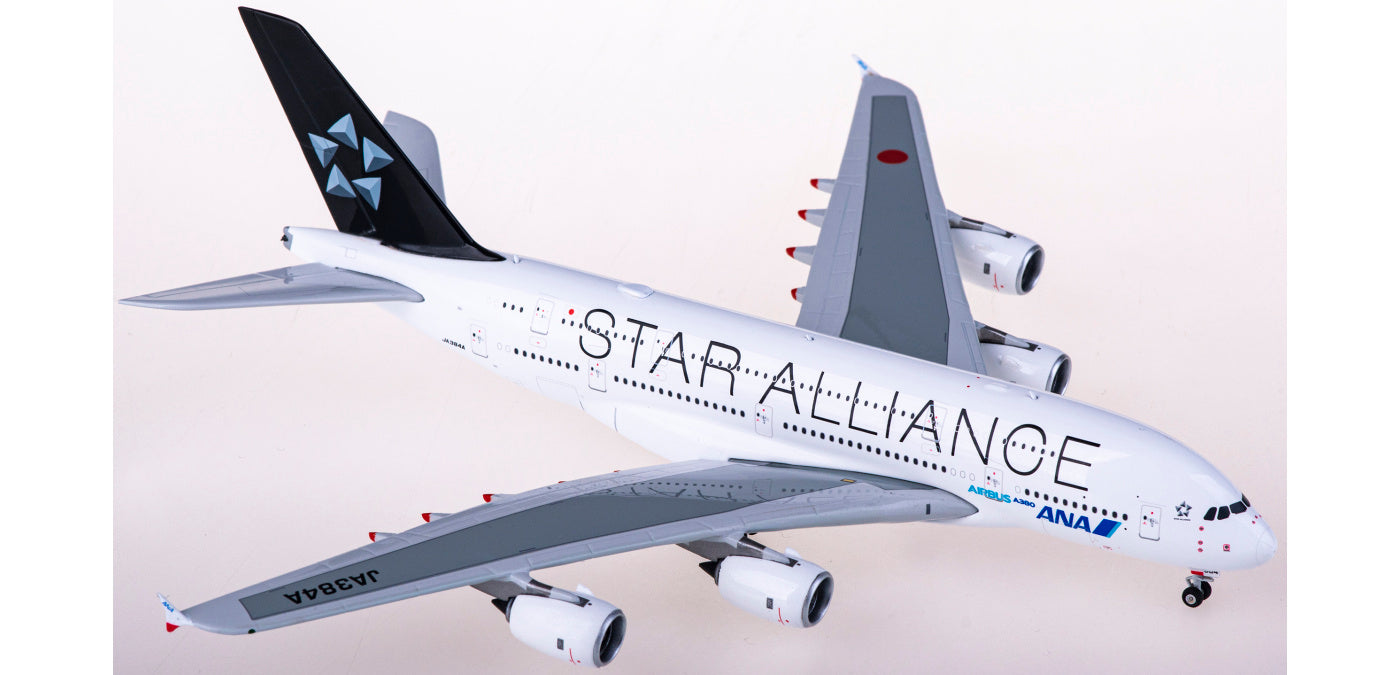 1:400 Phoenix PH04468 ANA Airbus A380 JA384A "STAR ALLIANCE"+Free Tractor