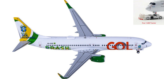 1:400 NG Models NG58162 GOL Boeing 737-800 PR-GXB+Free Tractor