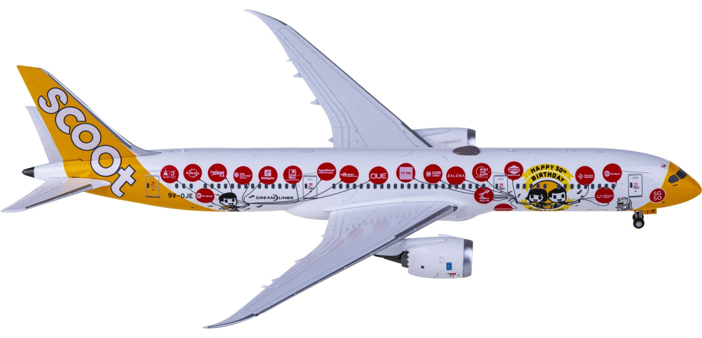 1:400 NG Models NG55096 Scoot Boeing 787-9 9V-OJE+Free Tractor