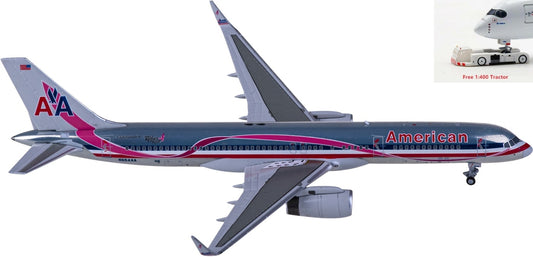 1:400 NG Models NG53190 American Airlines Boeing 757-200 N664AA+Free Tractor