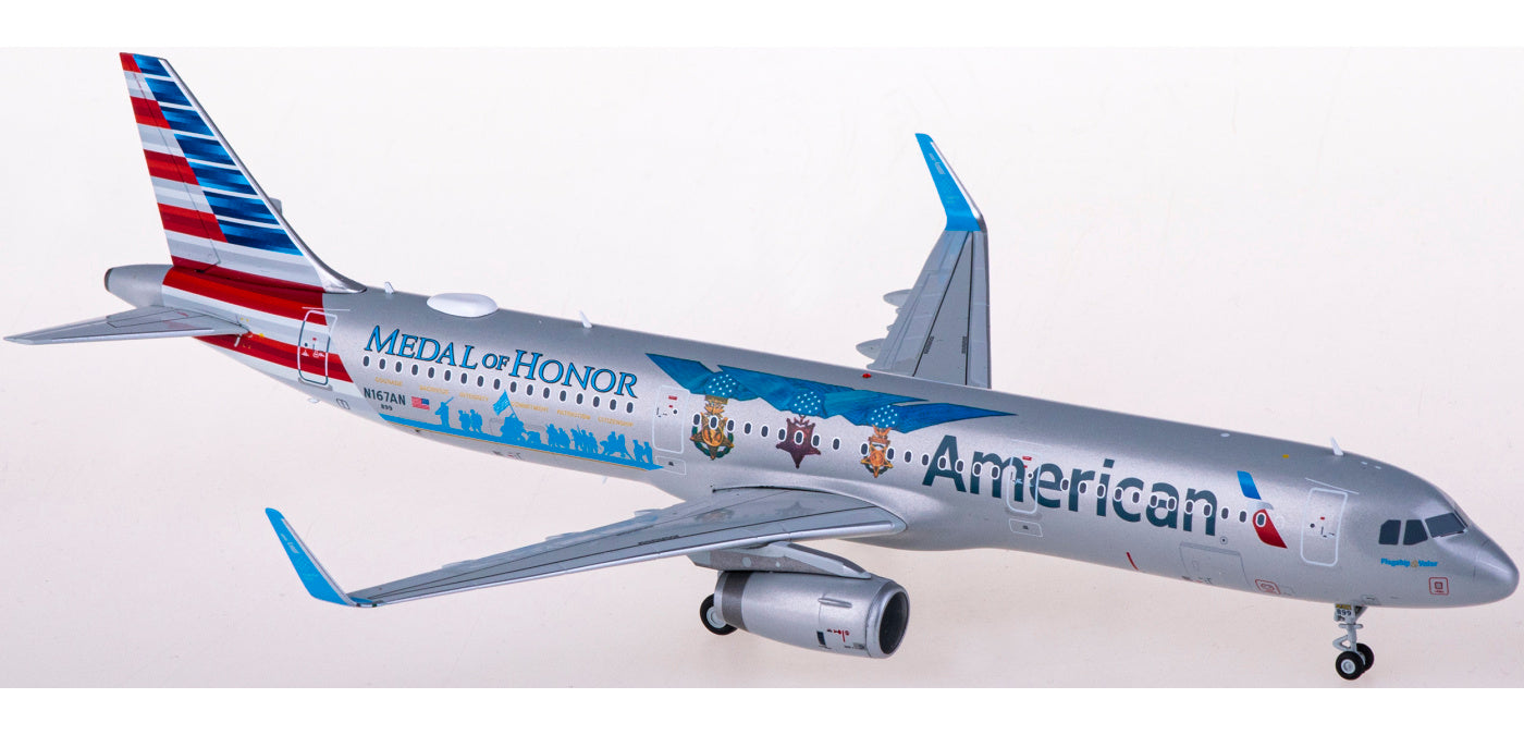 1:200 Geminijets G2AAL1156 American Airlines Airbus A321 N167AN Flagship Valor Medal of Honor