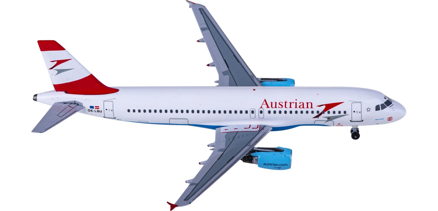 1:400 AeroClassics AC411169 Austrian Airlines Airbus A320 OE-LBU Aircraft Model+Free Tractor