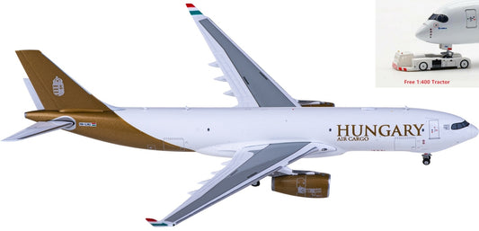 1:400 JC Wings LH4268 Wizz Air(Hungary Air Gargo) Airbus A330-200F HA-LHU+Free Tractor