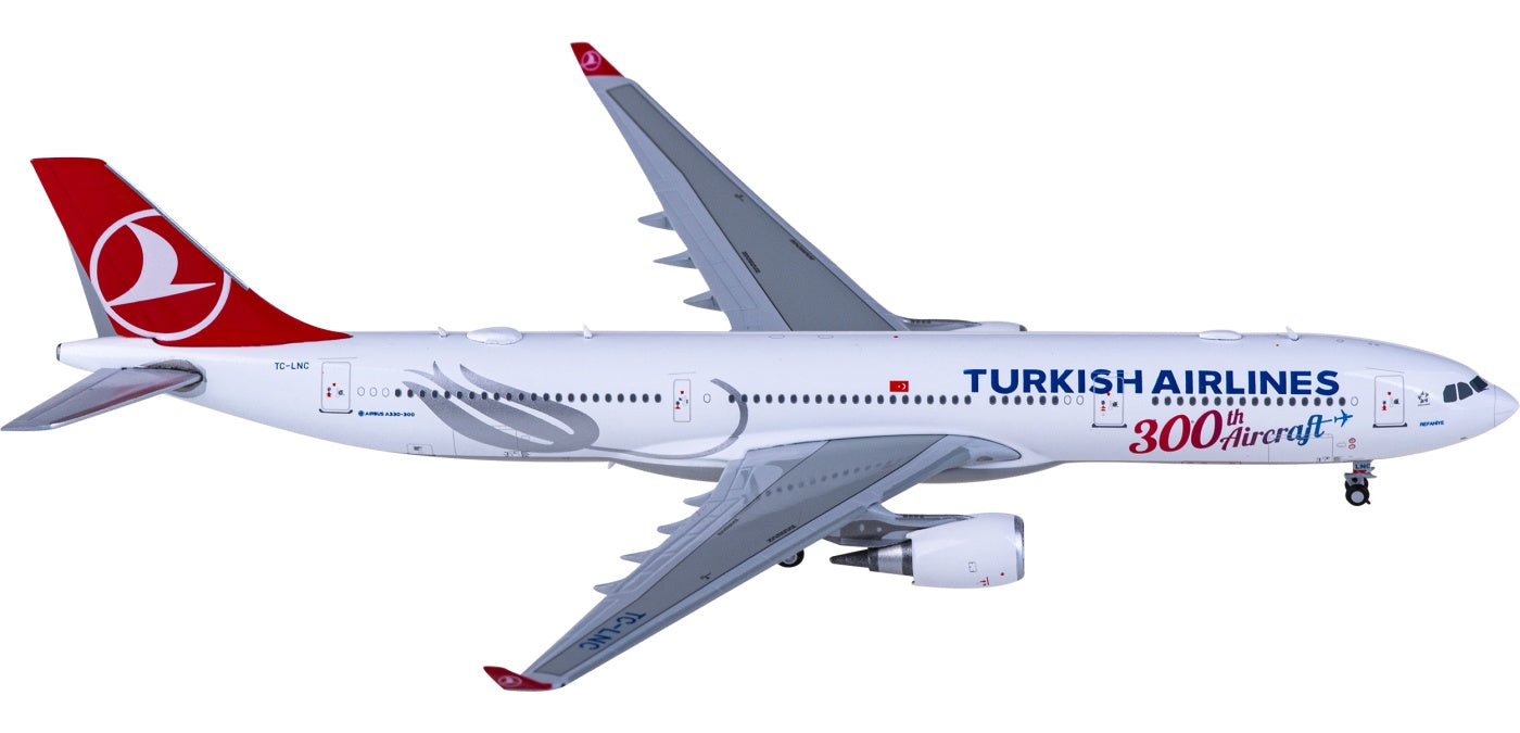 1:400 JC Wings EW4333012 Turkish Airlines Airbus A330-300 TC-LNC+Free Tractor