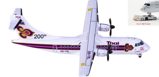 1:400 JC Wings LH4237 Thai Airways ATR-42 HS-TRL+Free Tractor