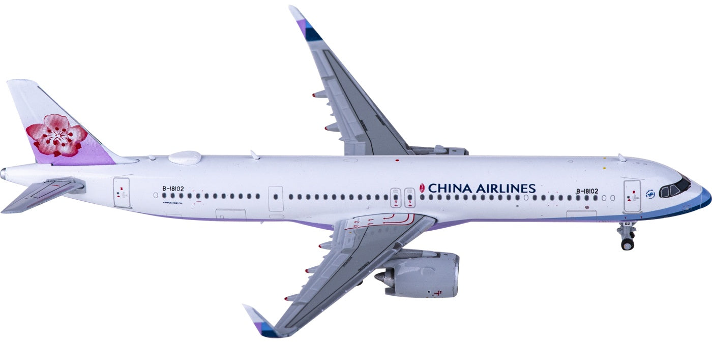 1:400 JC Wings XX40032 China Airlines Airbus A321neo B-18102+Free Tractor