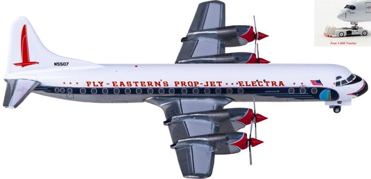 1:400 Geminijets GJEAL2138 Eastern Air Lines Lockheed L-188A Electra N5507+Free Tractor