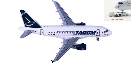 1:400 NG Models NG48003 Tarom Airbus A318 YR-ASA+Free Tractor