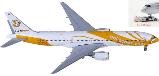 1:400 JC Wings LH4255 NokScoot Boeing 777-200ER HS-XBF Aircraft Model+Free Tractor