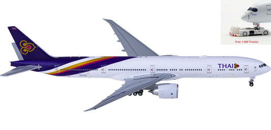 1:400 JC Wings XX4899 Thai Airways Boeing 777-300ER HS-TTA Aircraft Model+Free Tractor