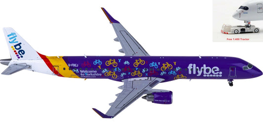 1:400 JC Wings W400-0002 Flybe Embraer ERJ-190-200LR G-FBEJ+Free Tractor