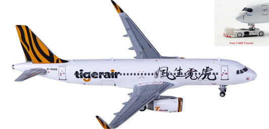 1:400 JC Wings XX40071 Tigerair Airbus A320 B-50015+Free Tractor