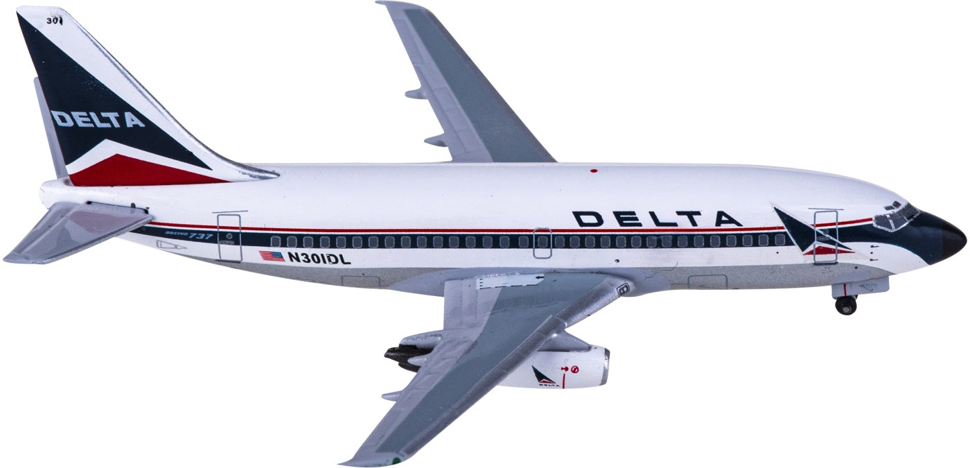 1:400 AeroClassics BBX41639 Delta Air Lines Boeing 737-200 N301DL Aircraft Model+Free Tractor