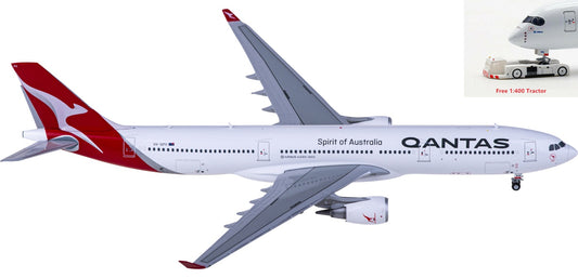 1:400 Geminijets GJQFA2161 Qantas Airways Airbus A330-300 VH-QPH Aircraft Model+Free Tractor