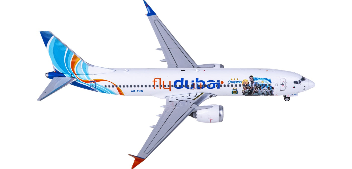 1:400 Phoenix PH04503 Flydubai Boeing 737 MAX 8 A6-FKB+Free Tractor