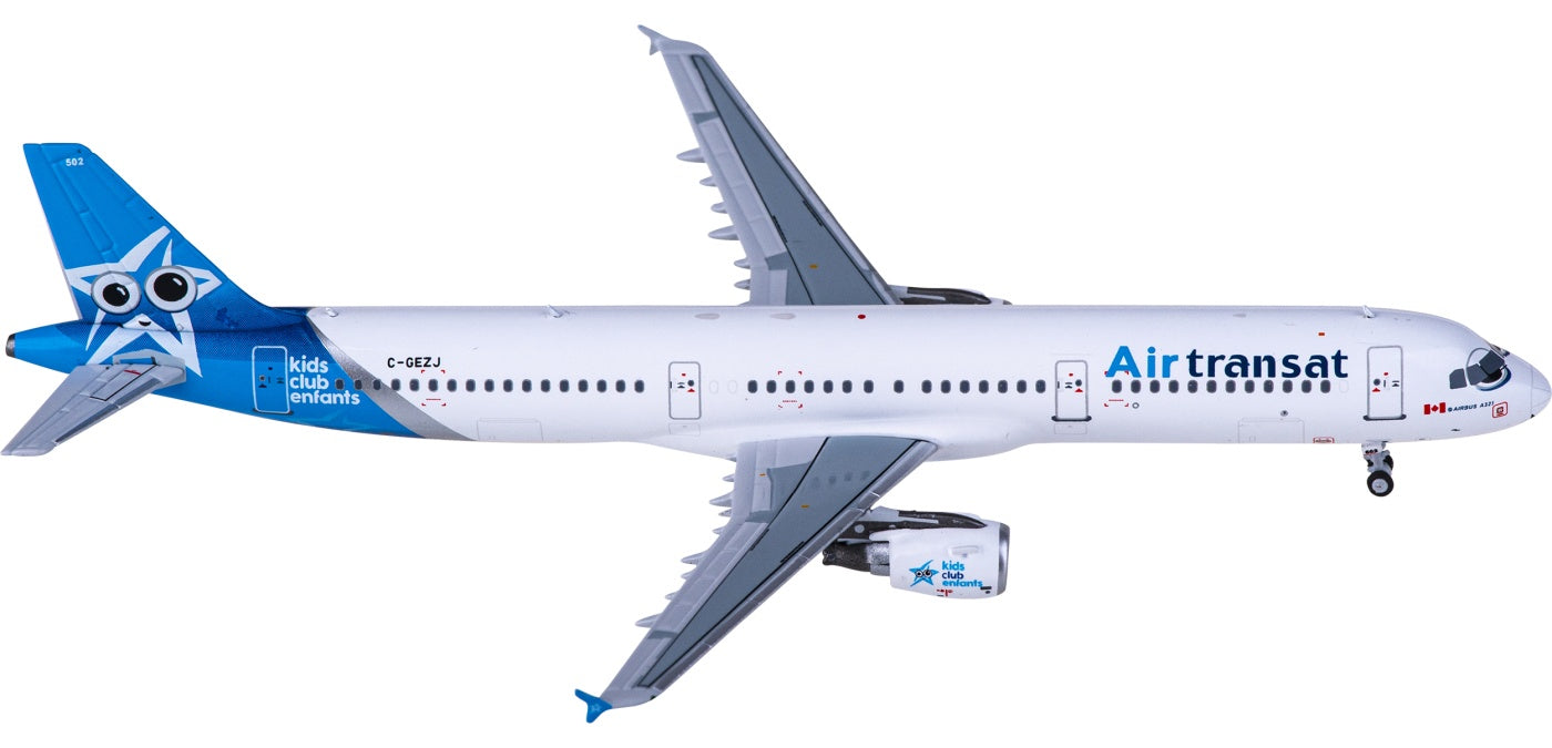 1:400 NG Models NG13070 Air Transat Airbus A321 C-GEZJ+Free Tractor